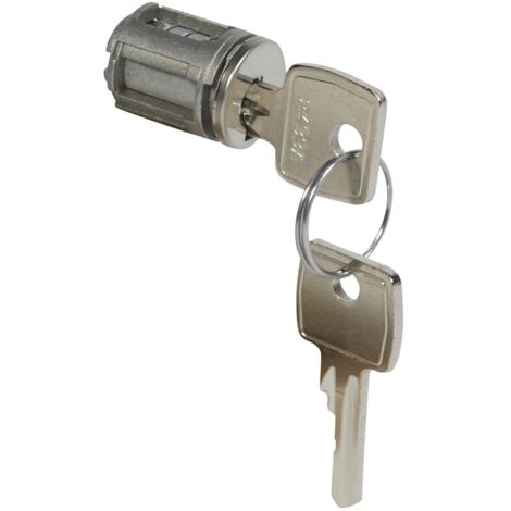 Barillet à clé type 2433A pour porte métal ou vitrée XL³800, XL³400 et XL³160 avec 1 jeu de 2 clés LEGRAND 020294 (1/2)
