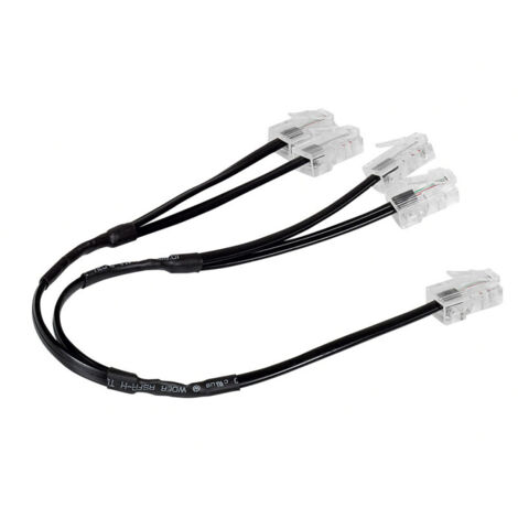 Cordon de brassage quadruple RJ45 téléphone pour réseau multimédia LEGRAND 413204