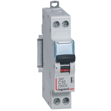 Legrand – Disjoncteur unipolaire 6A – Courbe C – 1 module – Protection circuits 230V – Pouvoir de coupure 4500A – Conforme norme EN 60947-2