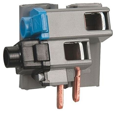 Legrand – Connexion interrupteur différentiel 63A – Tête de groupe 2 modules – Bornes sans vis pour répartition monophasée – Dimensions 45x50x35mm
