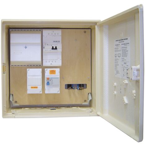 Michaud – Coffret de branchement provisoire triphasé 10/30A – Disjoncteur tétrapolaire 30mA – Pour chantiers et événements – P491