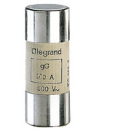 Cartouche industrielle cylindrique type gG 22x58mm sans percuteur 50A LEGRAND 015350 (1/2)
