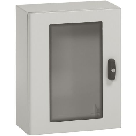 Coffret métal avec porte vitrée Atlantic métal IP66 IK10 800x600x300mm RAL7035 LEGRAND 035496 (1/2)