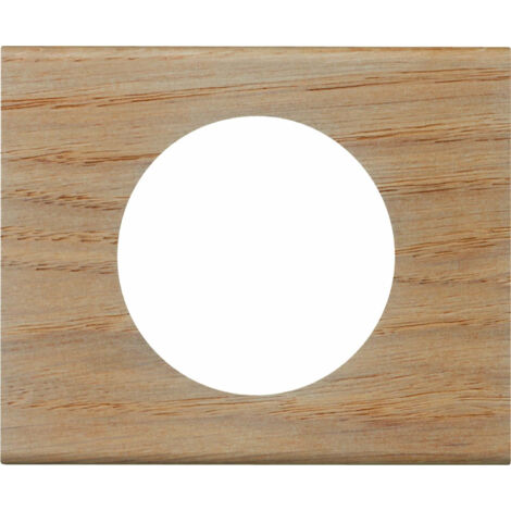 Plaque Legrand Céliane 1 poste finition chêne blanchi – Bois pour montage horizontal ou vertical – 69051