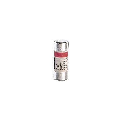 Cartouche cylindrique domestique 10,3x25,8mm sans voyant 16A LEGRAND 011616