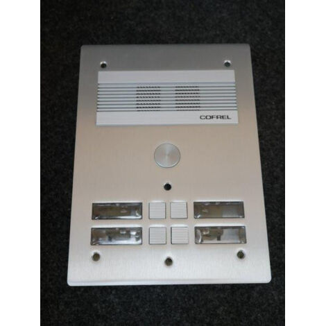 Bticino 308304 Platine de rue Série 300 audio - façade Alu 4mm - 4 appels