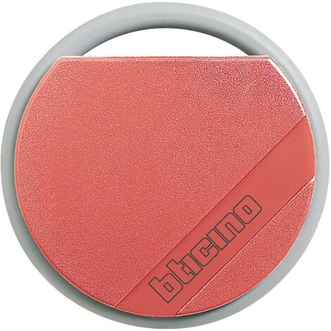 Badge de proximité résidents 13,56 MHz Rouge BTICINO 348201 (1/2)
