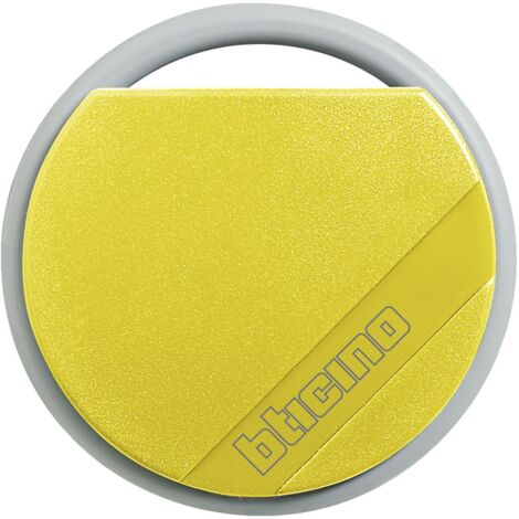 Badge de proximité résidents 13,56 MHz Jaune BTICINO 348206 (1/2)