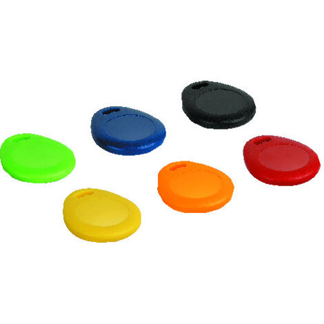 Bticino – Lot de 6 badges de couleur pour contrôle d'accès – Compatibles platine de rue Linea 3000 – Usage professionnel – Matériaux durables
