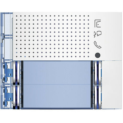 Façade Sfera New pour module électronique audio 4 appels sur 2 rangées Allwhite (351182) (1/2)