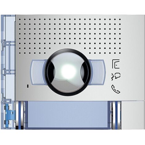 Façade Sfera New pour module électronique audio/vidéo 2appels grd angle Allmetal BTICINO 351321