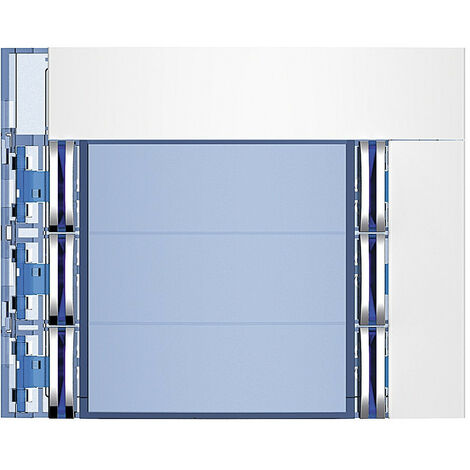 Façade Sfera New pour module électronique audio 6 appels/2 rangées Allwhite BTICINO 352162 (1/2)