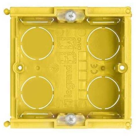 Boîte d'encastrement Bticino pour maçonnerie 2 modules profondeur 50mm BTICINO 502E