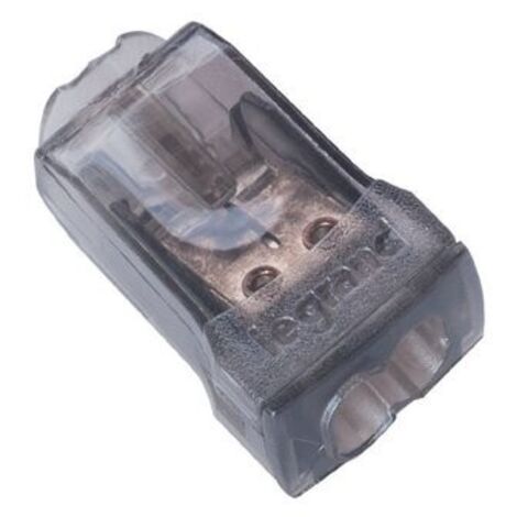 100 Bornes de connexions sans vis Nylbloc auto grise 2 fils intensité max.24A tension 450V LEGRAND 034322 (1/2)