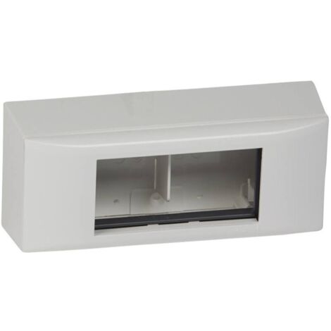 Legrand 031613 - Cadre Mosaic 4 mod - pour toutes moulures et plinthe h.20 DLPlus - blanc (1/3)