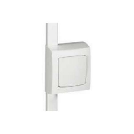 Legrand – Cadre appareillage saillie 1 poste blanc pour moulure DLPlus 20mm – Montage horizontal ou vertical – Protection des fils et câbles