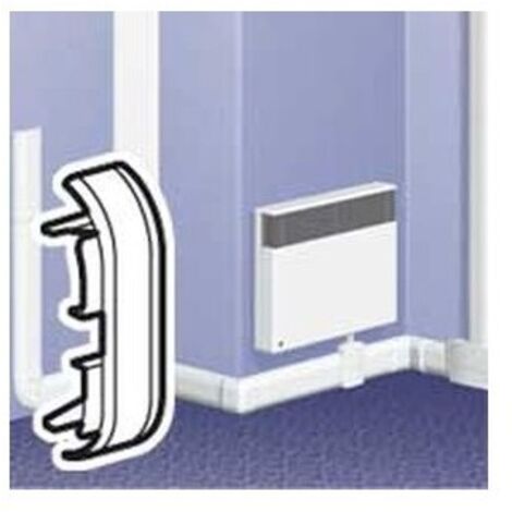 Legrand – Embout pour plinthe DLPlus 80x20 33744 – Finition esthétique – Compatible avec plinthes 120x20 mm – Blanc