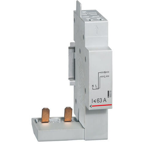 Legrand – Module de raccordement par peigne 2 pôles jusqu'à 63A – Borne automatique – Compatible DX³, DX³-ID, DX³-IS – LEG406300 (1/5)