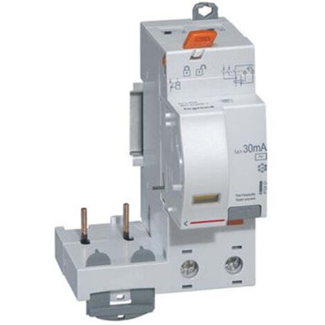 Bloc différentiel adaptable à vis DX³ pour disjoncteur 1 module par pôle - 2P 230V - 40A - typeAC 30mA - 410401 - LEGRAND (1/4)