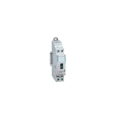 Contacteur domestique CX³ silencieux bobine 230V 2 Pôles 250V 25A 1 module LEGRAND 412500