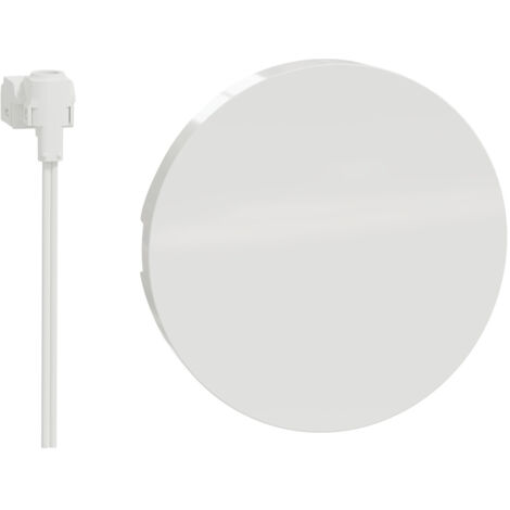 Odace enjoliveur Blanc livré avec 1 LED bleu 0 15 mA connexion par câble SCHNEIDER S520297