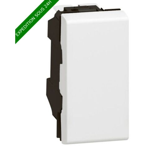 Legrand – Interrupteur complet et composable – Poussoir et va et vient 10AX 250V~ – Pour installation électrique – Compatible avec Mosaic