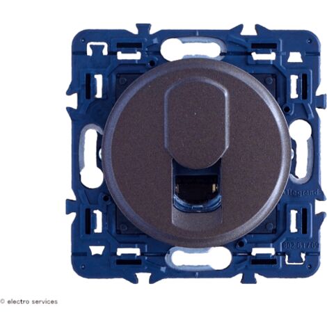 Prise RJ 45 multimédia cat. 6A FTP Céliane Graphite LEGRAND 099544