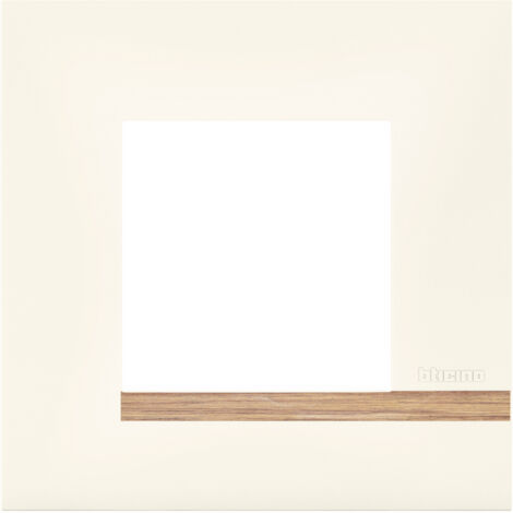 Legrand – Plaque altège Mezzo 1 poste finition bois clair – Pour interrupteurs Altège – Démontage rapide – BTAL9NB1 (1/5)