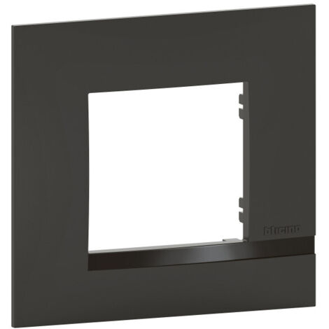 Legrand – Plaque altège 1 poste nuit noir satiné avec liseré noir brillant – Compatible interrupteurs Altège – BTAL9NU1 (1/7)