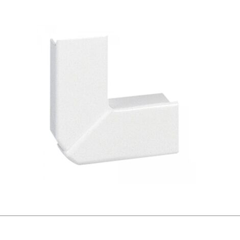 angle plat pour goulotte - 80 x 50 mm - blanc - legrand dlp 010767