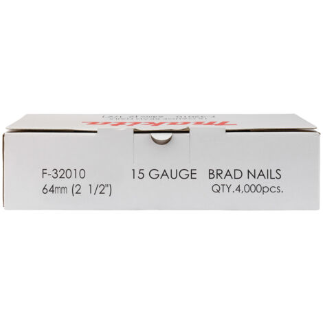 4000 Clous brads Tête D, 15 Ga pour AF635 MAKITA F-32010