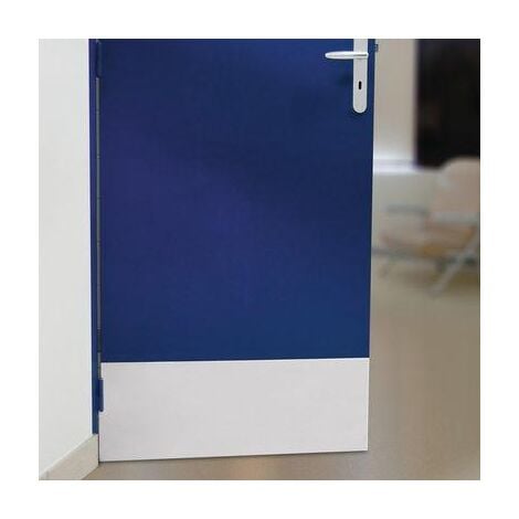 Plaque de propreté inox brillant - Rectangulaire - 730 x 250 mm - Percée - Duval