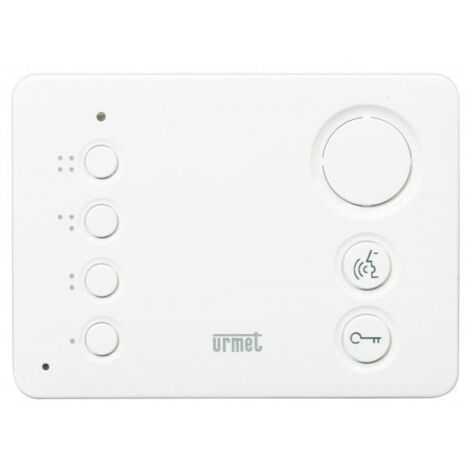 Urmet – Poste audio 2VOICE Miro mains-libres ultra compact – Interphone 2 fils – Alimentation directe – Installation murale – Son 90 dB