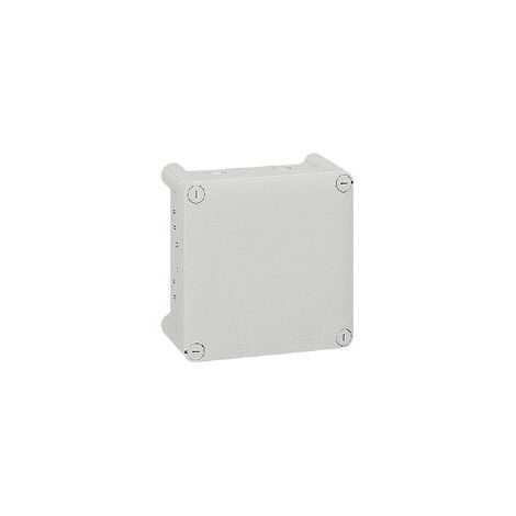 Boîte de dérivation carrée pour presse-étoupe Plexo dimensions 130x130x74mm gris RAL7035 LEGRAND 092034