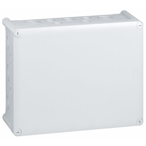 Legrand – Boîte de dérivation étanche IP55 – Dimensions 310 x 240 x 124 mm – Entrée défonçable pour installation facile – IK07