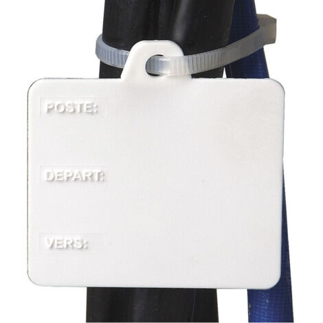 Lot de 50 étiquettes de repérage câble souterrain MICHAUD Q616