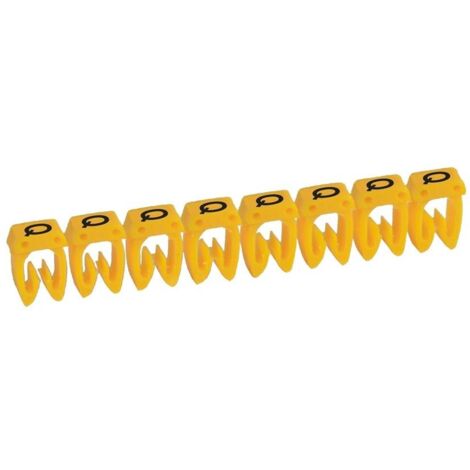 REPÈRE CAB 3 POUR FILERIE 0,5 À 1,5 MM² LETTRE MAJUSCULE Q LEGRAND 038316