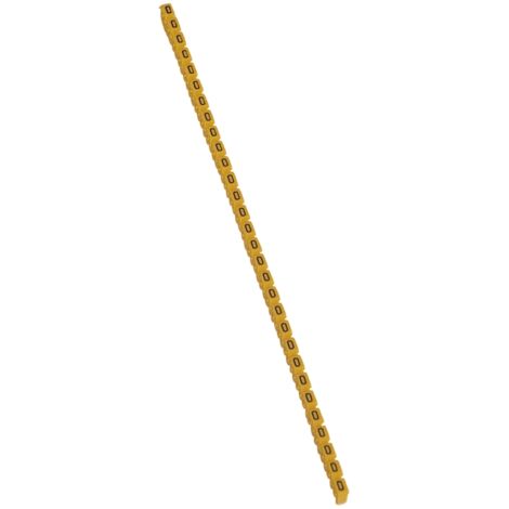repère pour fil de 1.5 à 2.5 mm2 - lettre o - couleur jaune - legrand cab 3