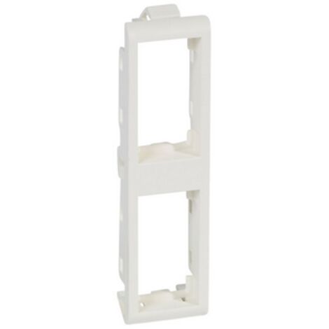 Support de plaque étroit pour paroi mince Batibox 2x1 module vertical blanc LEGRAND 080292