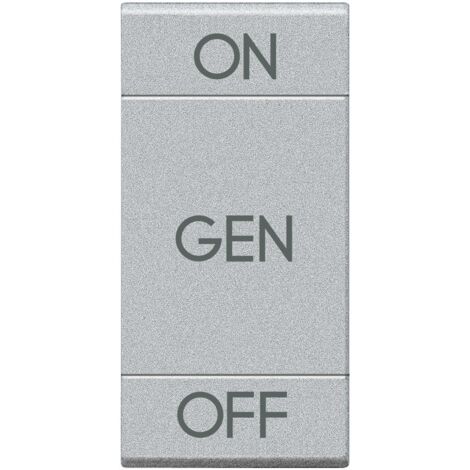 Manette Livinglight MyHOME BUS symbole ON/OFF/GEN 1 module tech BTICINO NT4911AFN (1/2)