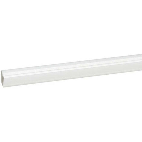 Legrand – Cache-câbles auto-adhésif 16 x 12,5 mm – PVC blanc – Longueur 2000 mm – Fixation sur murs – Compatible tous types de peinture