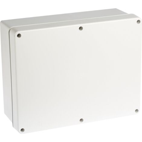 Boîte de dérivation étanche IP55 - 960° - face lisse - Dimensions - Dim. 360x270x125 avec couvercle bas