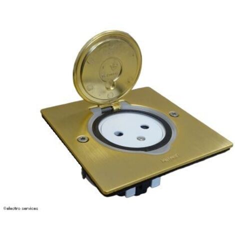 réceptacle - pour prise de sol - carré - bronze - legrand 089710