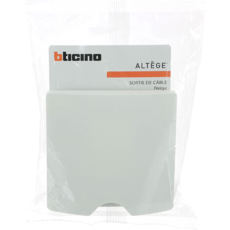Sortie de câble avec serre câbles Altège IP21 finition Neige BTICINO BTAL24DD
