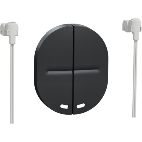 Schneider Electric – Interrupteur effleurement complet Ovalis 2 demi-touches + 1 voyant – Couleur anthracite – Mode de pose électricité