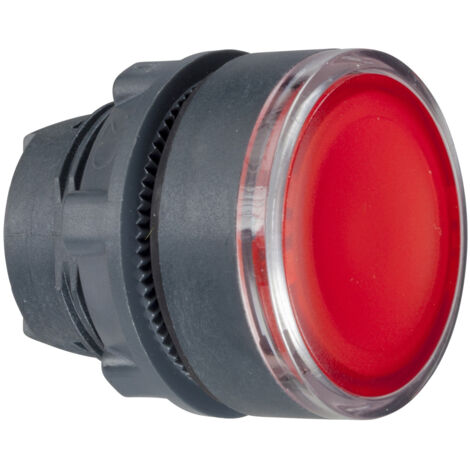 Schneider Electric ZB5AA48 Harmony ZB5AA48 Bouton-poussoir actionneur plat 1 bouton rouge décrochage par pression 1 pc( (1/4)