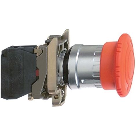 Harmony arrêt d'urgence rouge Ø22- tête Ø 40 - tourner pour déverrouiller - 2O - XB4BS8444