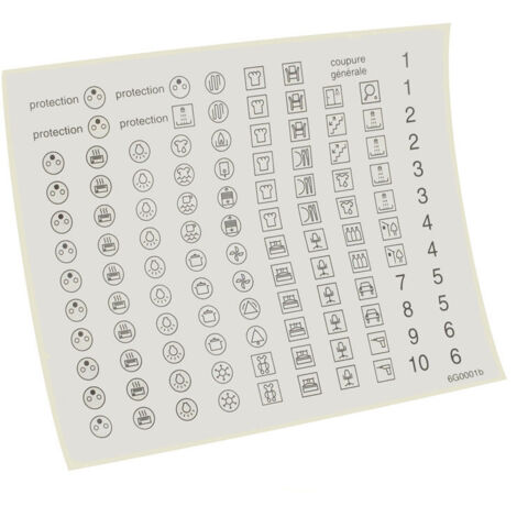 Bande D'étiquettes De Repérage Pour Tableau électrique Hager Legrand - Module 17,5 Mm, Neuf