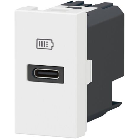 Chargeur USB Type-C Power Delivery Mosaic 1 module blanc pour support LCM LEGRAND 077690L