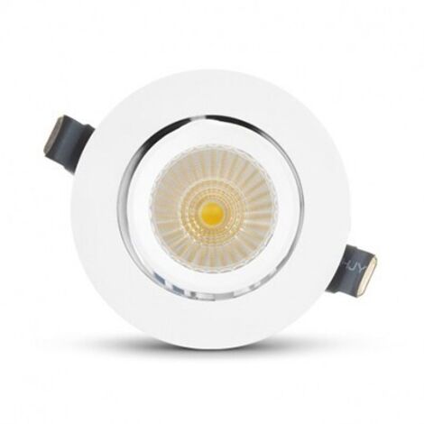 Spot escargot encastrable et inclinable BOUTICA ø150mm - 3000K Blanc chaud - 30W (1/5)